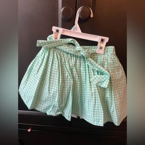 Girls, teal and white skirt Carter’s size 6X